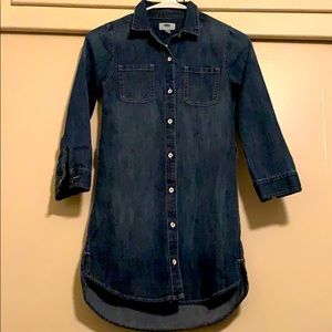 Girls Medium Denim Shirt Dress